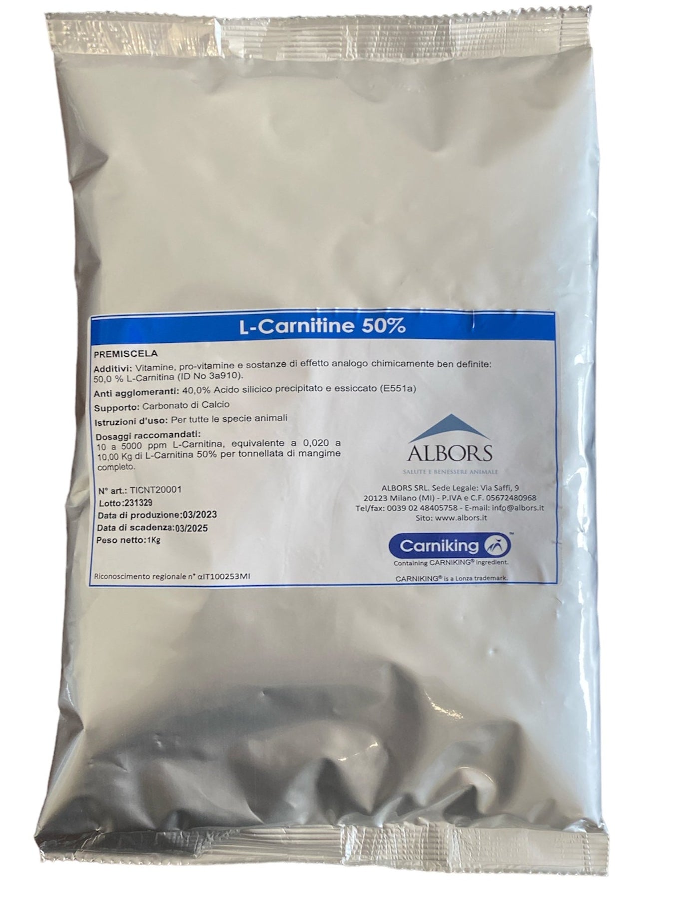 ALBORS | L-Carnitine 50% - Swine – ALBORS SRL